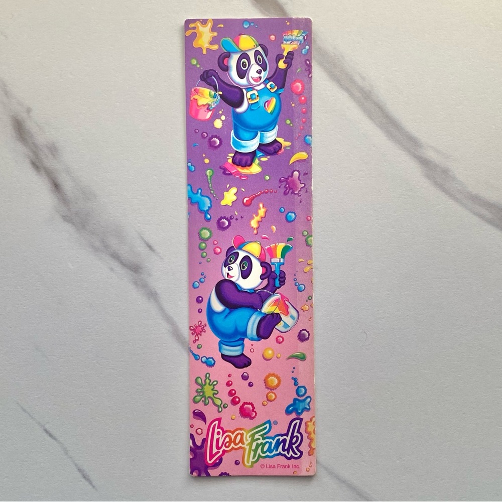 VTG Lisa Frank Panda Painter bookmark